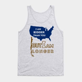 Bigger and longer, a comparison of countries Tank Top